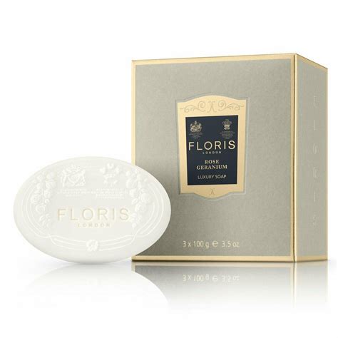 floris rose geranium soap.